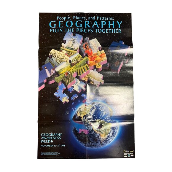 1998 National Geographic Geography Week Teacher Kit Posters & Handbook - Picture 5 of 9